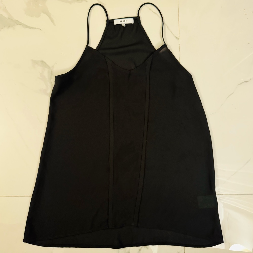 Black Slim-Strap Camisole